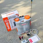 bình xịt điên 20l 2 bơm pin litium.model bga20a12ltu