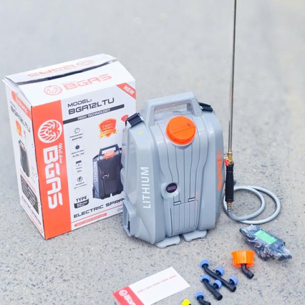Bình xịt điện 12l pin litium.model bga12ltu