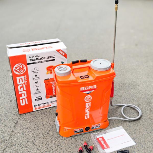 Bình xịt điện 20l 2.bơm có đảo thuốc.model bga20a12gc